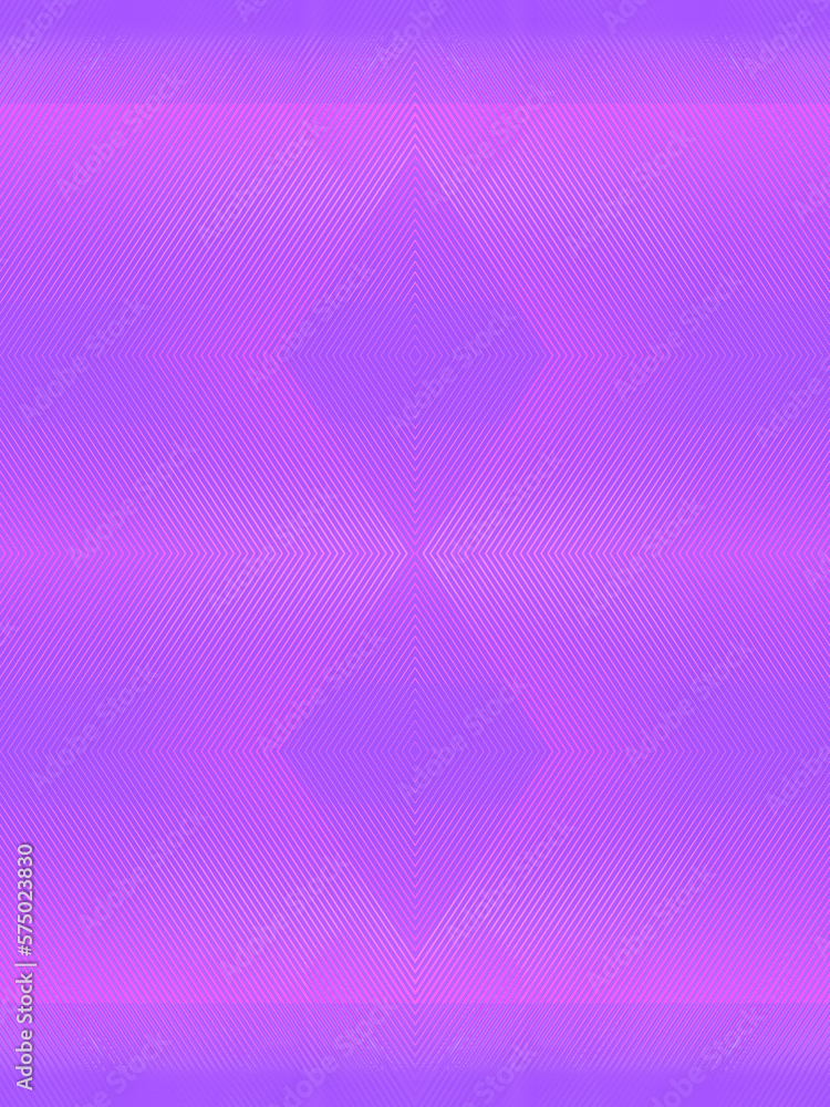 Poster Pattern of lines on a violet background representing a three-dimensional geometric figure. 3d rendering illustration