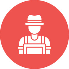 Farmer Male Icon