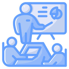 Meeting icon isolated useful for business, company, corporate, money and finance design element