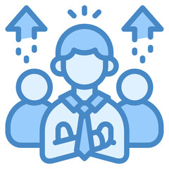 Team leader icon isolated useful for business, company, corporate, money and finance design element
