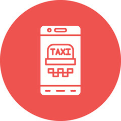 Mobile Taxi Icon