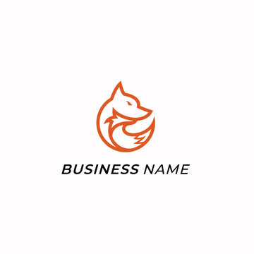 design logo line creative fox