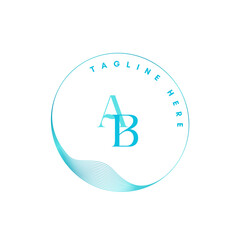 Fototapeta na wymiar AB logo vector 
