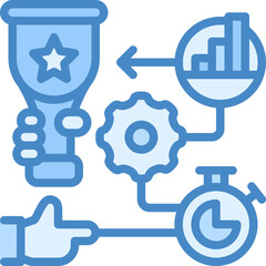 Obraz premium Planning icon isolated useful for business, company, corporate, money and finance design element