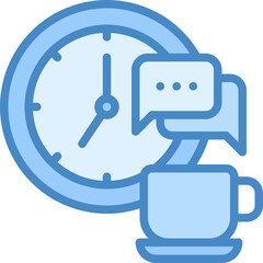 Coffebreak icon isolated useful for business, company, corporate, money and finance design element