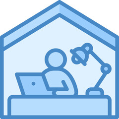 Obraz premium Workplace icon isolated useful for business, company, corporate, money and finance design element