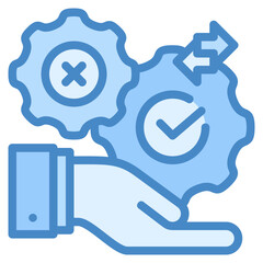 Decision making icon isolated useful for business, technology, analytics and finance design element