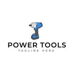 power tool logo for professional company