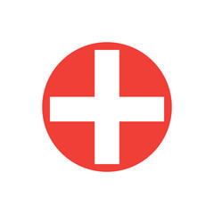 Icon of the international red cross. day of the red cross. Icon of the red cross. Red cross