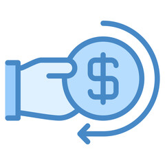 Refund icon isolated useful for business, ecommerce, retail, delivery, shopping and online design element