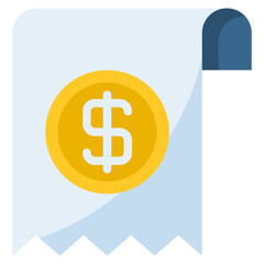 Invoice icon isolated useful for business, e commerce, retail, delivery, shopping and online design element