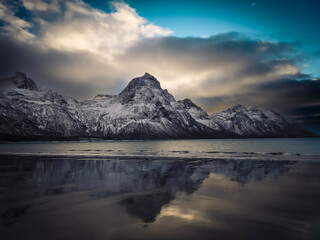 sunset over the ocean