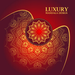 Luxury Ornamental Islamic Arabic Style Mandala Background Design, Decorative Mandala for Print, Poster, Cover, Brochure, Flyer, Banner