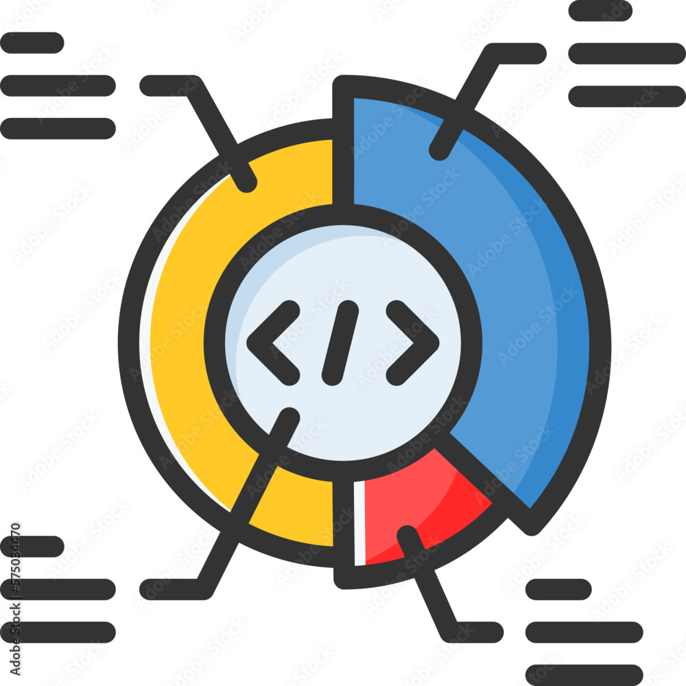 Poster statistic icon isolated useful for development, business, technology, computer, internet and enginee
