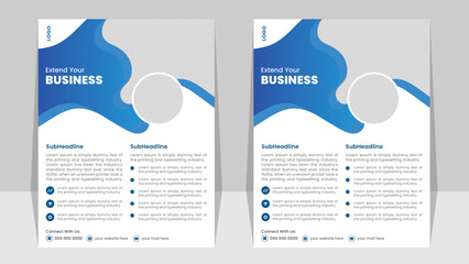 Corporate creative colorful business flyer abstract,vector, template design