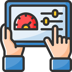 Admin panel icon isolated useful for development, business, technology, computer, internet and engineer design element