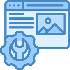 Web develop icon isolated useful for development, business, technology, computer, internet and engineer design element