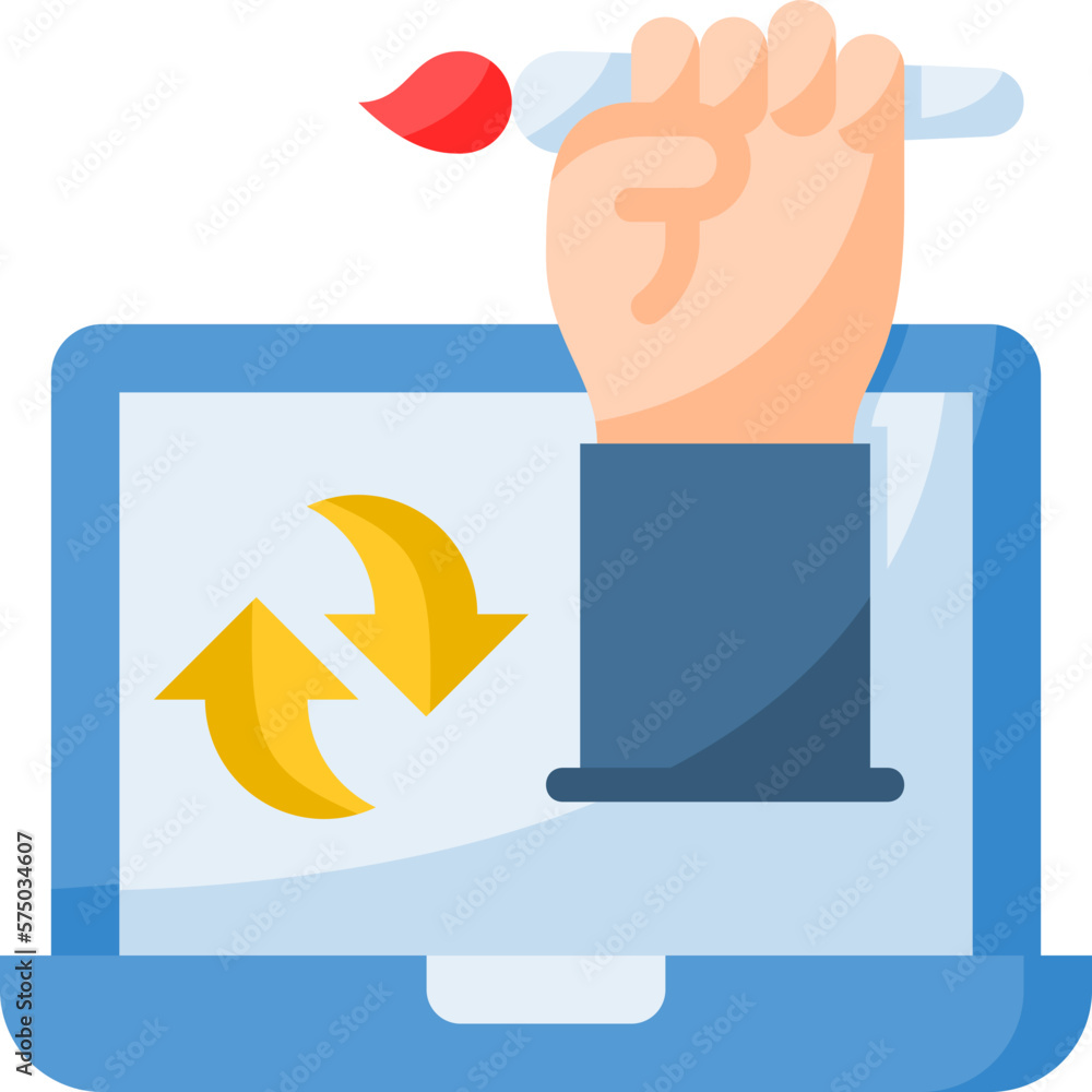 Poster design process icon isolated useful for development, business, technology, computer, internet and en
