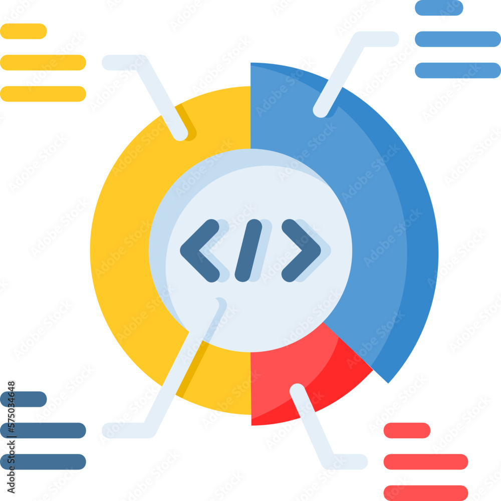 Poster statistic icon isolated useful for development, business, technology, computer, internet and enginee