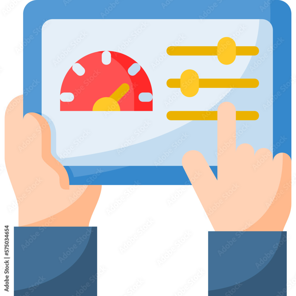 Poster admin panel icon isolated useful for development, business, technology, computer, internet and engin