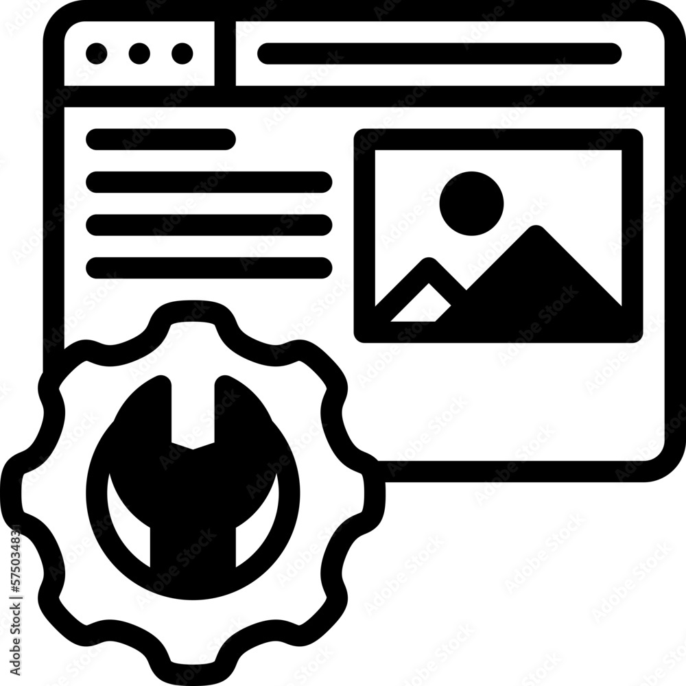 Poster web develop icon isolated useful for development, business, technology, computer, internet and engin