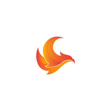 phoenix vector illustration for an icon,symbol or logo. phoenix template logo