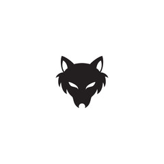 wolf head vector illustration for icon,symbol or logo. wolf logo template
