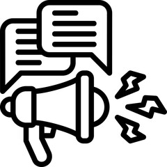 Advertising icon isolated useful for marketing, technology, online, internet, advertising, development and business design element