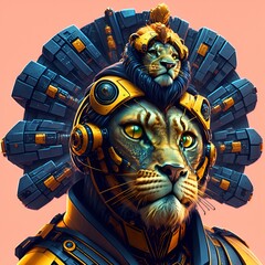 Sci-fi Lion king