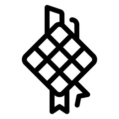 Ketupat Line Icon