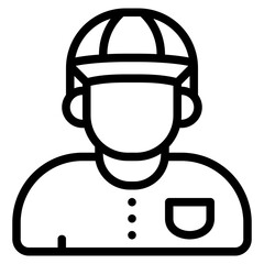 Courier icon isolated useful for delivery, food, service, courier, online and restaurant design element