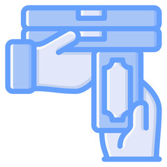 Cash payment icon isolated useful for delivery, food, service, courier, online and restaurant design element