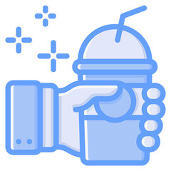 Softdrink icon isolated useful for delivery, food, service, courier, online and restaurant design element