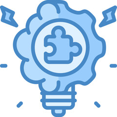 Logical thinking icon isolated useful for human, cognitive, psychology, mind, thinking, development and cognition design element
