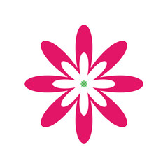 funny bright modern hippie flower vector illustration