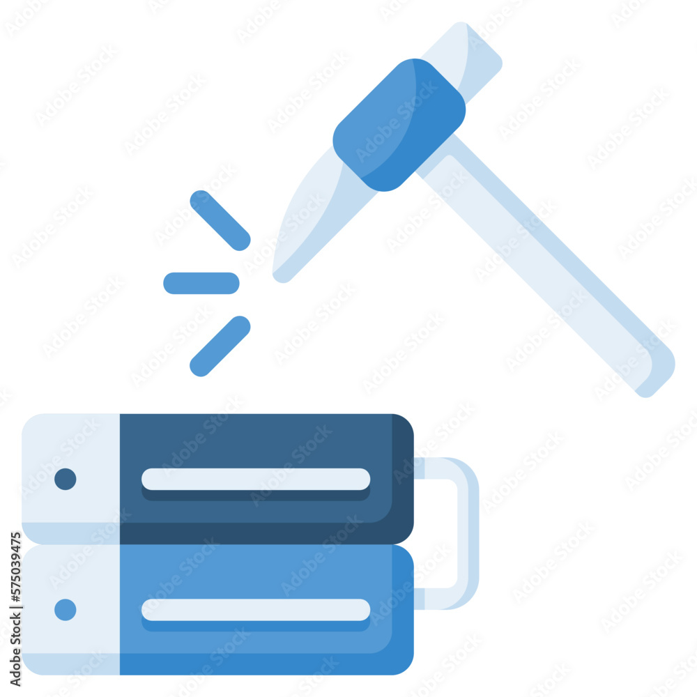 Poster data mining icon isolated useful for computer, network, technology, internet, server, cloud, databas
