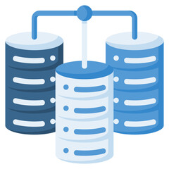 Big data icon isolated useful for computer, network, technology, internet, server, cloud, database and computing design element