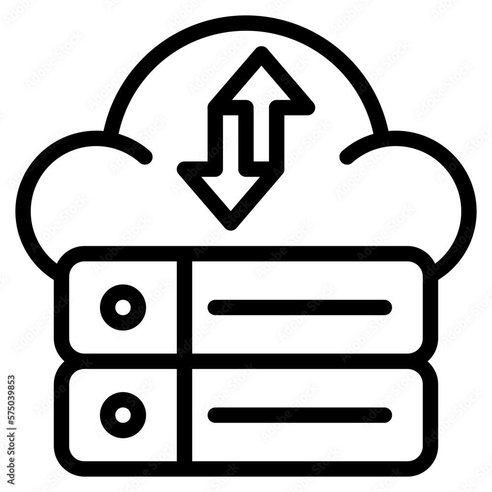 Poster big data icon isolated useful for computer, network, technology, internet, server, cloud, database a