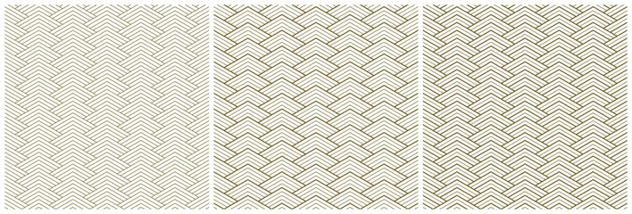 Seamless geometric ornaments . Brown color thin lines .