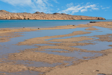 Salt lake in Ras Mohammed National Park, Sinai, Egypt