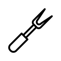 BBQ fork icon template PNG