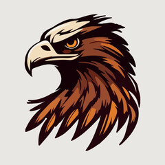 Eagle face mascot vector illustration