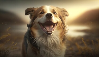 cute and happy dog