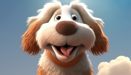 cute and happy dog - Powered by Adobe