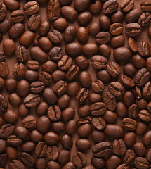 Background of roasted coffee beans