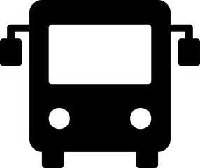 Bus icon in png. School bus icon in black. Auto symbol on transparent background. Black bus icon. Transport symbol in png. Isolated autobus pictogram. © ivbiv
