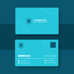 Clean professional business card template