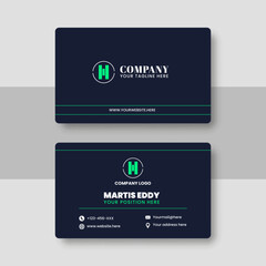 Modern clean professional business card template