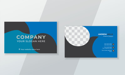 Fototapeta na wymiar Creative and Clean Business Card Template. 
