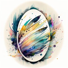 easter egg watercolor art